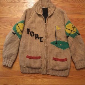 Mary Maxim Sweater /Jacket Golf 1960's